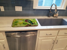 Load image into Gallery viewer, Green Heron Dish Drying Mat