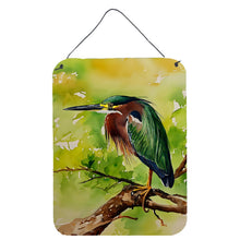 Load image into Gallery viewer, Green Heron Wall or Door Hanging Prints