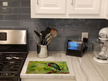 Load image into Gallery viewer, Green Heron Glass Cutting Boards – Durable, Decorative Kitchen Art