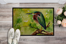 Load image into Gallery viewer, Green Heron Doormat - 18X27 Indoor / Outdoor Rug | Made in USA