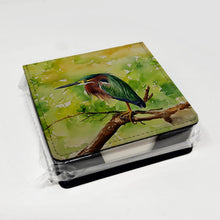 Load image into Gallery viewer, Green Heron PU Leather Note Paper Holder