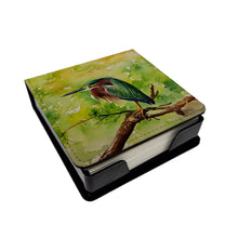 Load image into Gallery viewer, Green Heron PU Leather Note Paper Holder