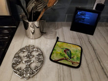 Load image into Gallery viewer, Green Heron Pot Holders - Set of 2 Decorative Kitchen Helpers | Made in the USA