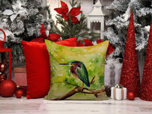 Load image into Gallery viewer, Green Heron Throw Pillow - 14x14 Decorative Pillow – Art for Your Home &amp; Patio
