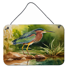 Load image into Gallery viewer, Green Heron Wall or Door Hanging Prints