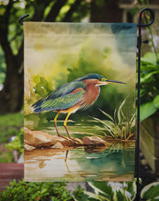 Load image into Gallery viewer, Green Heron Garden Flag – Outdoor Decorative Yard Flag