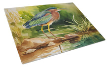 Load image into Gallery viewer, Green Heron Glass Cutting Boards – Durable, Decorative Kitchen Art