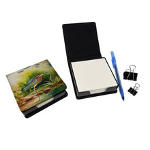 Load image into Gallery viewer, Green Heron PU Leather Note Paper Holder