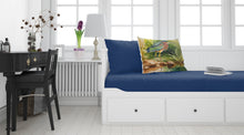 Load image into Gallery viewer, Green Heron Standard Pillowcase – Artistic Decorative Front, White Back