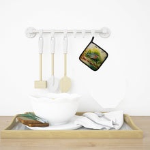 Load image into Gallery viewer, Green Heron Pot Holders - Set of 2 Decorative Kitchen Helpers | Made in the USA