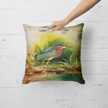 Load image into Gallery viewer, Green Heron Throw Pillow