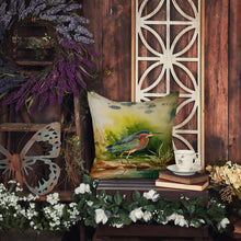 Load image into Gallery viewer, Green Heron Throw Pillow