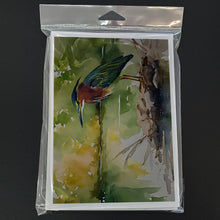 Load image into Gallery viewer, Green Heron Greeting Cards - Blank Note Cards – 8-Pack of Artist-Designed Cards with Envelopes