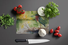 Load image into Gallery viewer, Green Heron Glass Cutting Boards – Durable, Decorative Kitchen Art