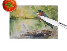 Load image into Gallery viewer, Green Heron Glass Cutting Boards – Durable, Decorative Kitchen Art