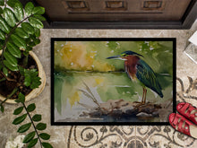 Load image into Gallery viewer, Green Heron Doormat - 18X27 Indoor / Outdoor Rug | Made in USA