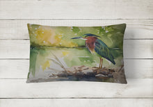 Load image into Gallery viewer, Green Heron Throw Pillow