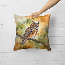 Load image into Gallery viewer, Long-Eared Owl Throw Pillow