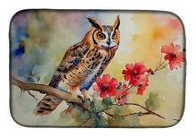 Load image into Gallery viewer, Long-Eared Owl Dish Drying Mat