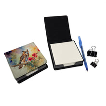 Load image into Gallery viewer, Long-Eared Owl PU Leather Note Paper Holder