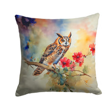 Load image into Gallery viewer, Long-Eared Owl Throw Pillow