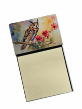 Load image into Gallery viewer, Long-Eared Owl Sticky Note Holder- Refiilable Desk Accessory Note Pad