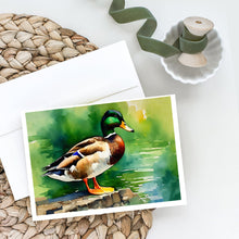 Load image into Gallery viewer, Mallard Greeting Cards - Blank Note Cards – 8-Pack of Artist-Designed Cards with Envelopes