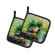 Load image into Gallery viewer, Mallard Pot Holders - Set of 2 Decorative Kitchen Helpers | Made in the USA