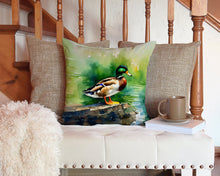 Load image into Gallery viewer, Mallard Throw Pillow - 14x14 Decorative Pillow – Art for Your Home &amp; Patio