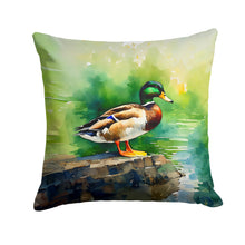 Load image into Gallery viewer, Mallard Throw Pillow - 14x14 Decorative Pillow – Art for Your Home &amp; Patio