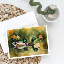 Load image into Gallery viewer, Mallard Greeting Cards - Blank Note Cards – 8-Pack of Artist-Designed Cards with Envelopes