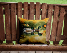 Load image into Gallery viewer, Mallard Throw Pillow - 14x14 Decorative Pillow – Art for Your Home &amp; Patio