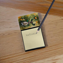 Load image into Gallery viewer, Mallard Sticky Note Holder- Refiilable Desk Accessory Note Pad