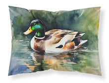 Load image into Gallery viewer, Mallard Standard Pillowcase – Artistic Decorative Front, White Back
