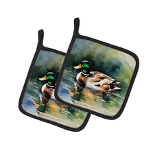 Load image into Gallery viewer, Mallard Pot Holders - Set of 2 Decorative Kitchen Helpers | Made in the USA