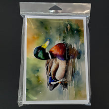Load image into Gallery viewer, Mallard Greeting Cards - Blank Note Cards – 8-Pack of Artist-Designed Cards with Envelopes
