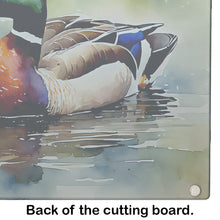 Load image into Gallery viewer, Mallard Glass Cutting Boards – Durable, Decorative Kitchen Art