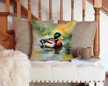 Load image into Gallery viewer, Mallard Throw Pillow - 14x14 Decorative Pillow – Art for Your Home &amp; Patio