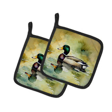Load image into Gallery viewer, Mallard Pot Holders - Set of 2 Decorative Kitchen Helpers | Made in the USA