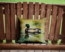 Load image into Gallery viewer, Mallard Throw Pillow - 14x14 Decorative Pillow – Art for Your Home &amp; Patio