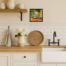 Load image into Gallery viewer, Mandarin Duck Framed Metal Print