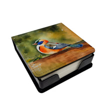 Load image into Gallery viewer, Mandarin Duck PU Leather Note Paper Holder