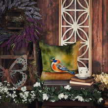 Load image into Gallery viewer, Mandarin Duck Throw Pillow - 14x14 Decorative Pillow – Art for Your Home &amp; Patio
