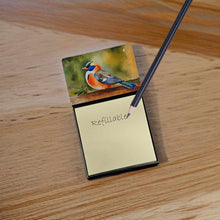 Load image into Gallery viewer, Mandarin Duck Sticky Note Holder- Refiilable Desk Accessory Note Pad