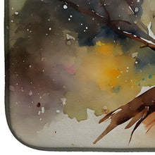 Load image into Gallery viewer, Northern Hawk Owl Dish Drying Mat