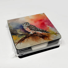 Load image into Gallery viewer, Northern Hawk Owl PU Leather Note Paper Holder