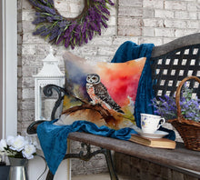 Load image into Gallery viewer, Northern Hawk Owl Throw Pillow