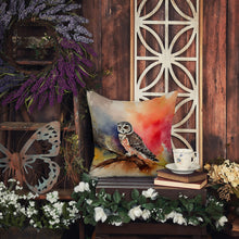 Load image into Gallery viewer, Northern Hawk Owl Throw Pillow