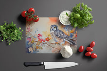 Load image into Gallery viewer, Northern Hawk Owl Glass Cutting Boards – Durable, Decorative Kitchen Art