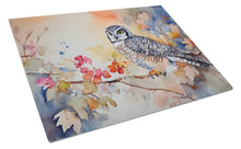 Load image into Gallery viewer, Northern Hawk Owl Glass Cutting Boards – Durable, Decorative Kitchen Art